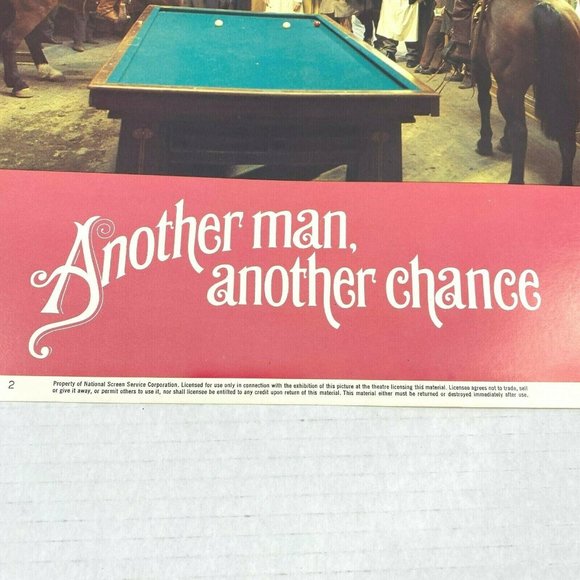 Set of 2 Another Man Another Chance Lobby Card Movie Poster‎ James Caan Western - Picture 7 of 10